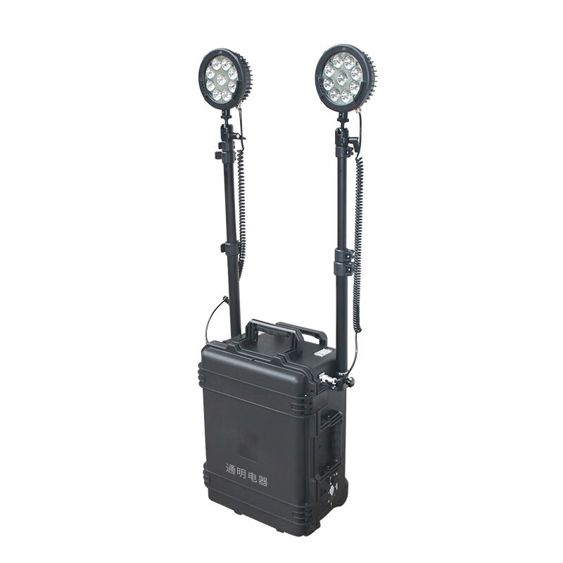 通明 ZW3551 便携式移动照明系统箱式工作灯 2*27W6000K （单位：台） 黑色
