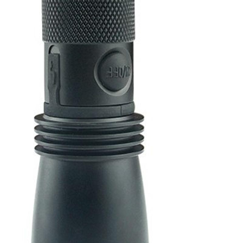 通明 ZW7710B 多功能强光电筒 3W6000K白光 （单位：个） 黑色