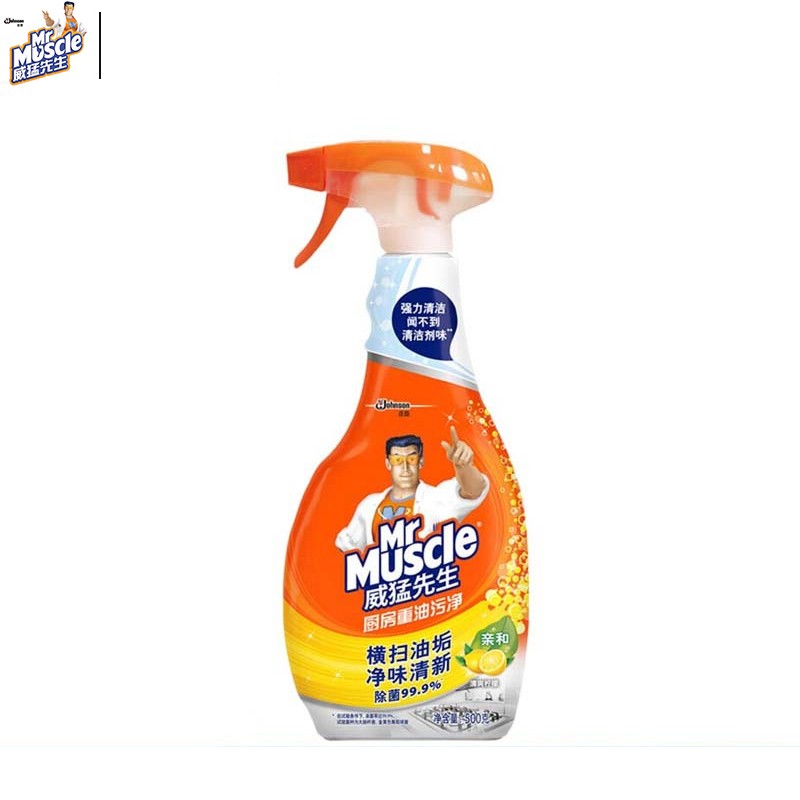 威猛先生（Mr Muscle） 柠檬清香 厨房重油污净 500g （单位：瓶）