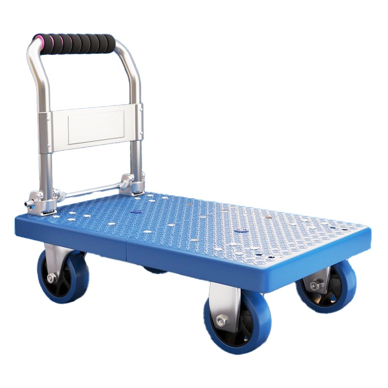 威印 WY-02 手推平板车 90*60 5寸 载重600斤 （单位：辆） 蓝色