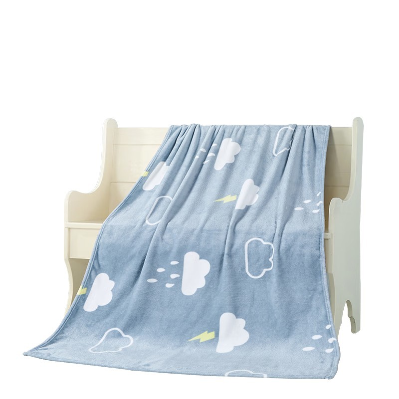 喜芙妮（Softnie） XF-CFR6615FR 暖心意毛毯 100*150cm （单位：条） 蓝色