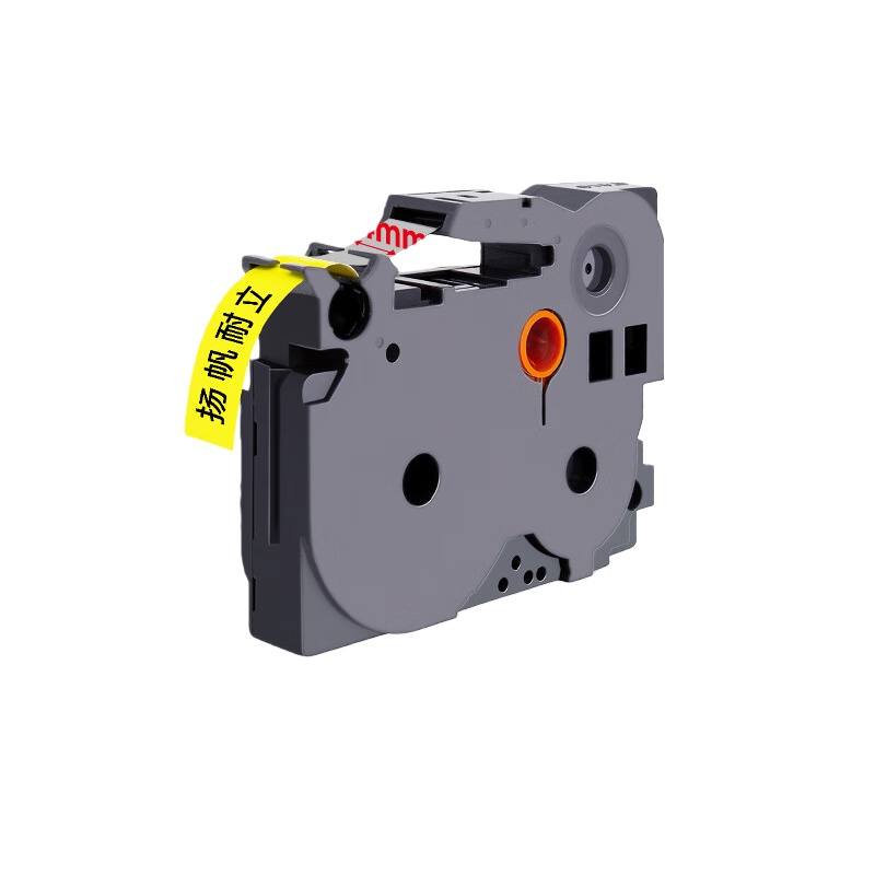 扬帆耐立（YFHC） TZe-651 标签色带 24mm*8m （单位：盒） 适用于P900700750WD600PT330PT350等 黄底黑字