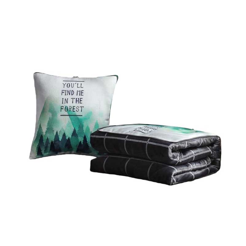 伊伊爱 B01900005 棉麻水洗绒抱枕被 40*40cm （单位：个） 川暮