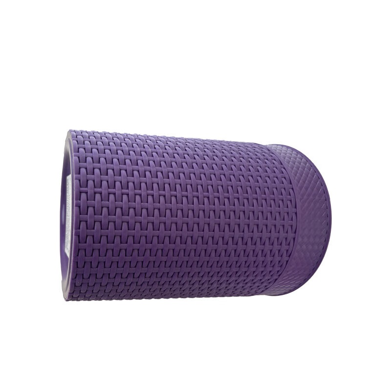 敏胤 MYL-9953 藤编收纳垃圾桶 大号 （单位：个） 紫色