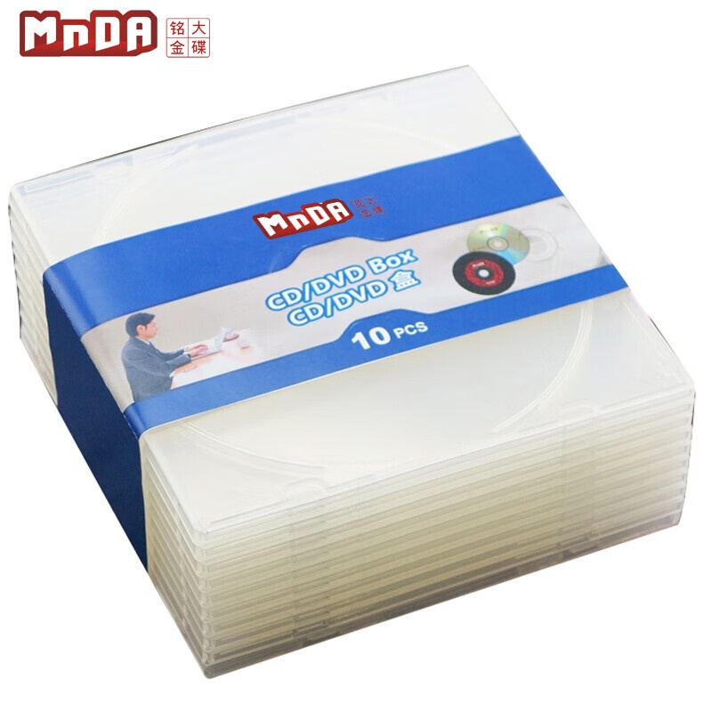 铭大金碟（MNDA） 厚度5mm 光盘盒 10片 （单位：盒） 新老包装随机发货