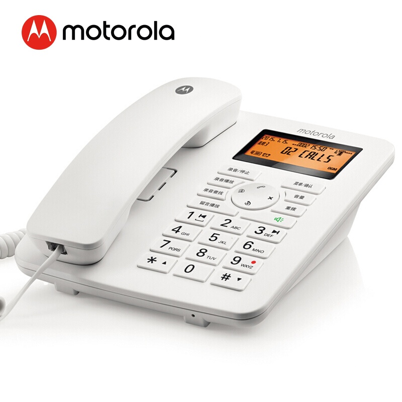 摩托罗拉(Motorola) CT111C 有绳座式电话机 170mm*196mm （单位：台） 白色