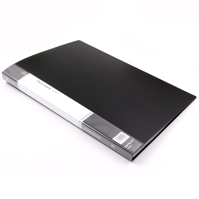 欧标（MATE-IST） B1973 文件夹 A4 30页 48.7*31cm 12本/盒 （单位：盒） 黑色