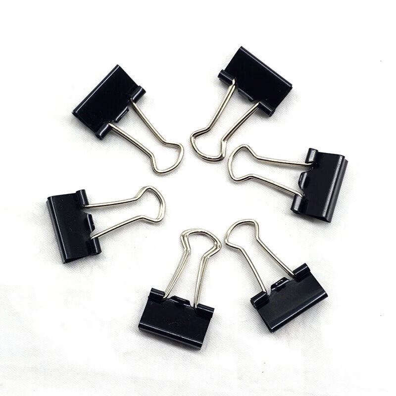 欧标（MATE-IST） B2509 长尾夹 25mm 48只/盒 （单位：盒） 黑色