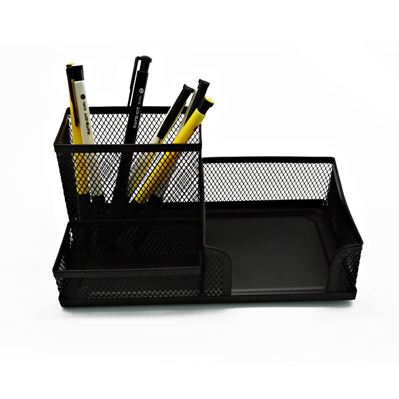 欧标（MATE-IST） B2851 多功能笔筒 20.3*10.5*10cm （单位：个） 黑色