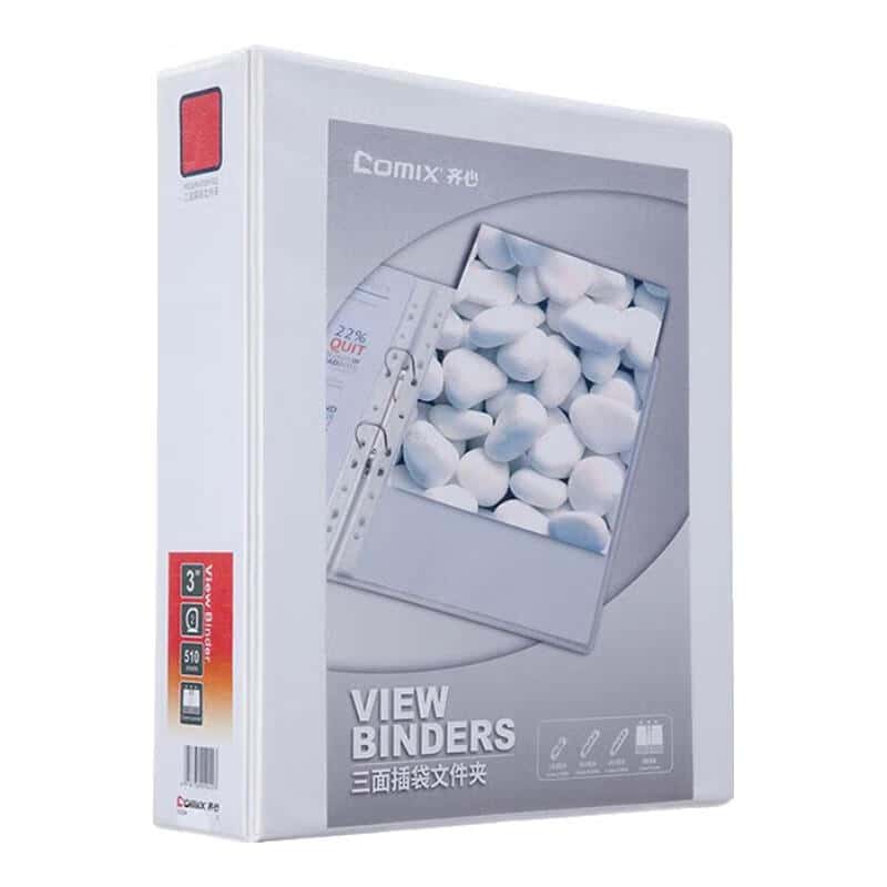 齐心（Comix） A0215 A4文件夹 2寸2孔 （单位：个） 白色