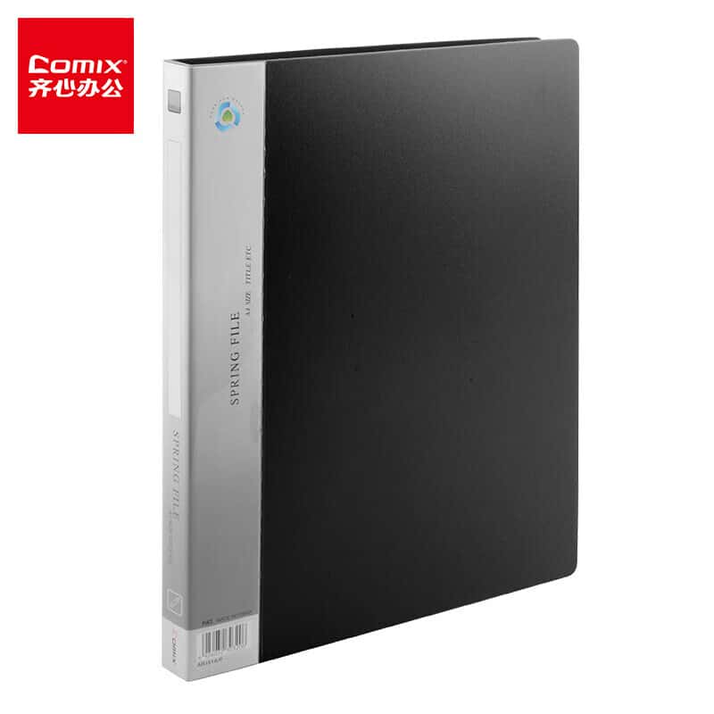 齐心（Comix） AR151A-P 超坚固轻便夹 A4 单弹簧夹 （单位：个） 黑色