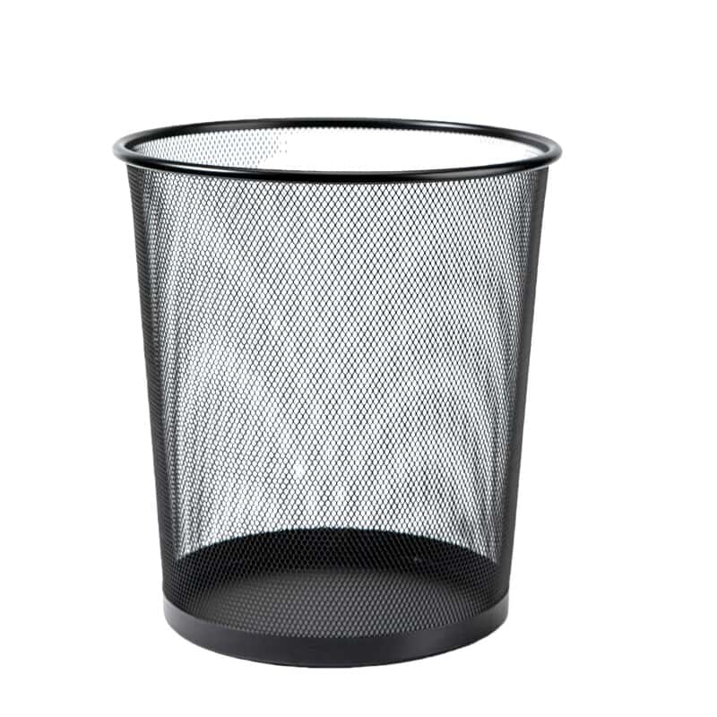 齐心（Comix） B2005 铁网圆纸篓 265*265*285mm （单位：个） 黑色