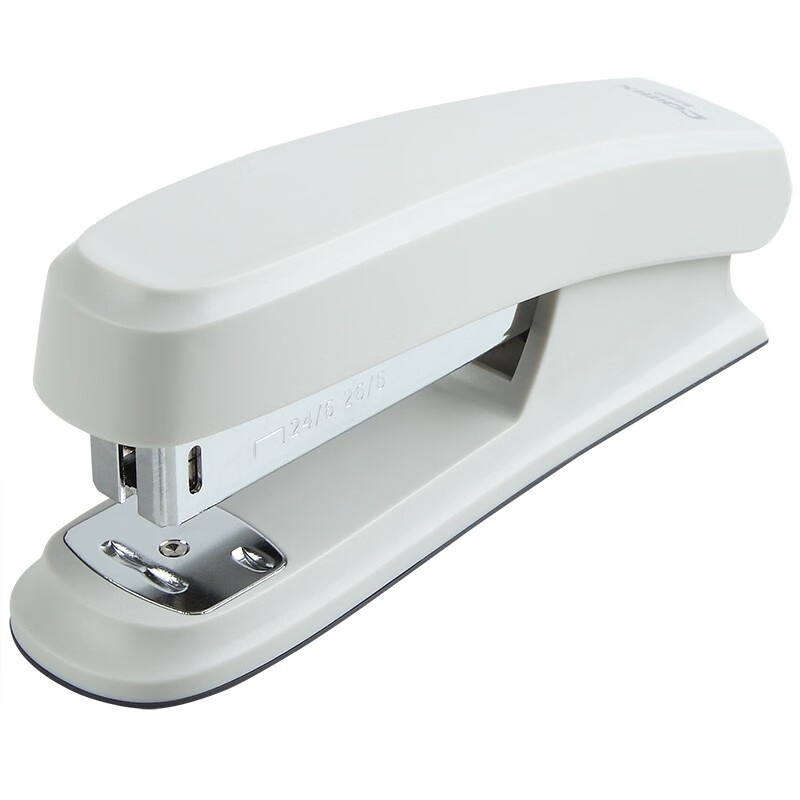 齐心（Comix） B2982 舒适防滑订书机 12# 124*34*53mm （单位：个） 灰色