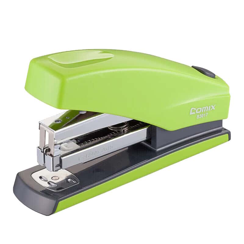 齐心（Comix） B3017N 省力订书机 25页 （单位：个） 绿色