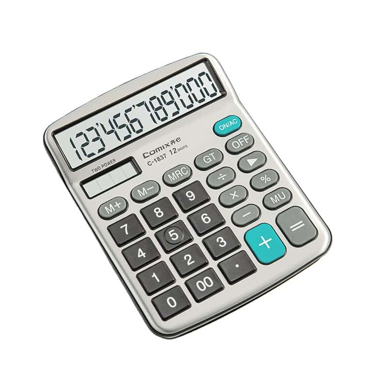 齐心（Comix） C-1837 计算器 153*120*29mm （单位：个） 银色