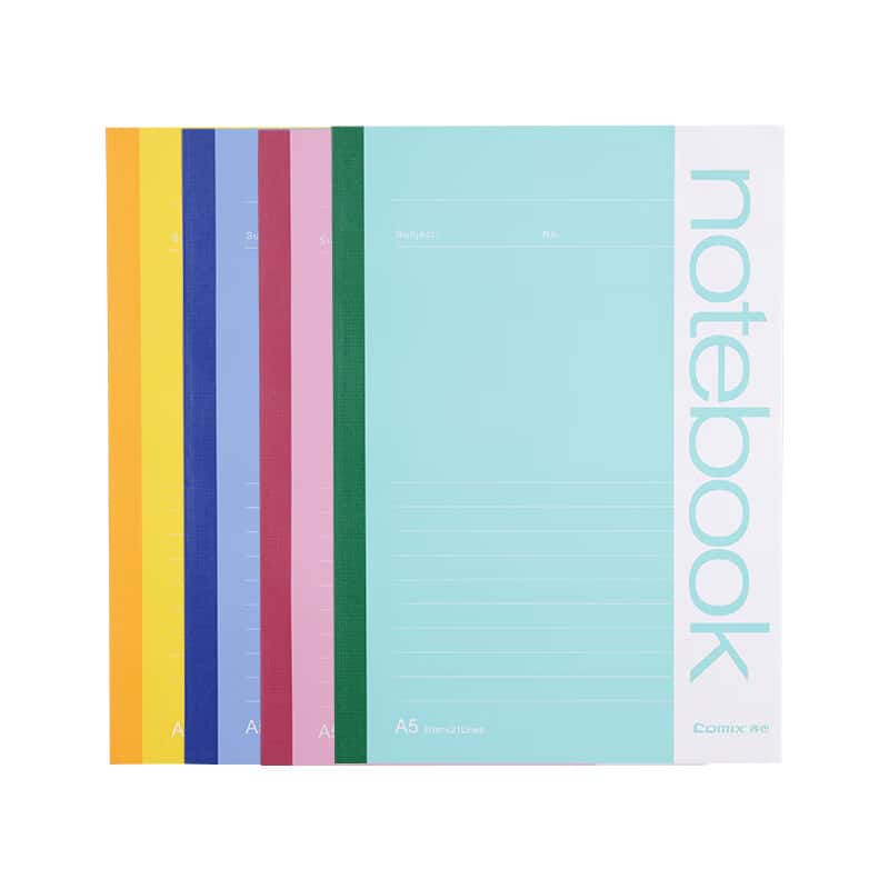 齐心（Comix） C32061 青春系列软抄本 A5 44张 10本/包 （单位：包） 混色