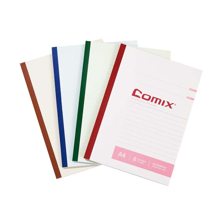 齐心（Comix） C4501 办公系列无线装订本 A4 80张 10本/包 （单位：包） 配色