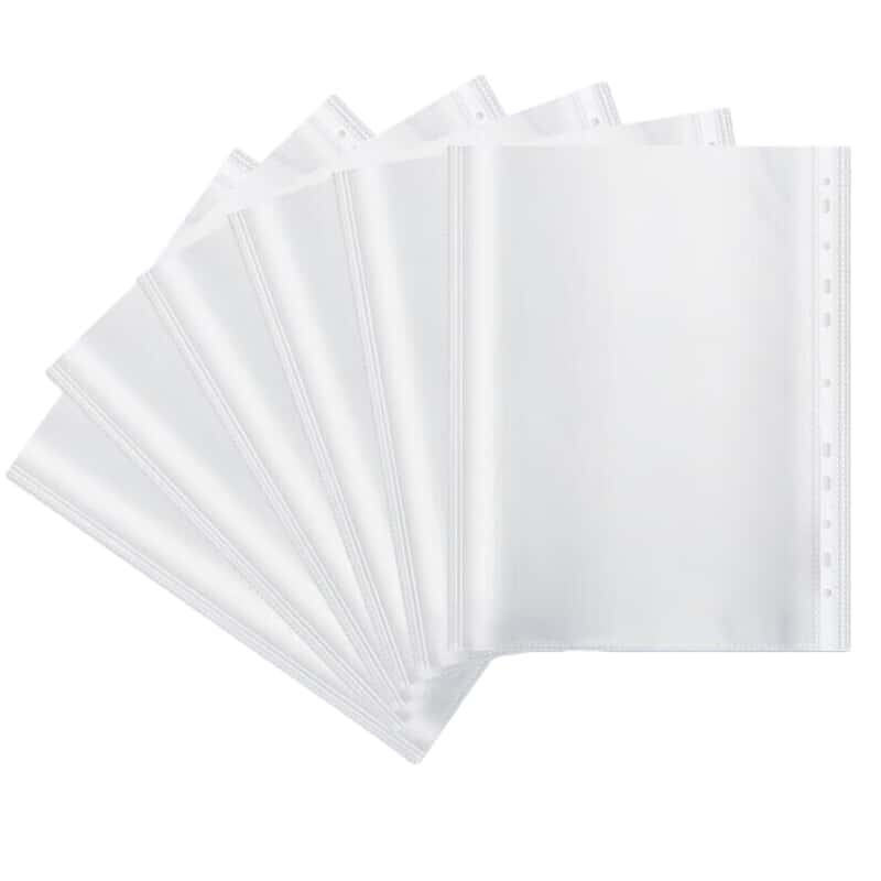 齐心（Comix） EH303A-1 11孔文件保护袋 100个/包 （单位：包） 白色