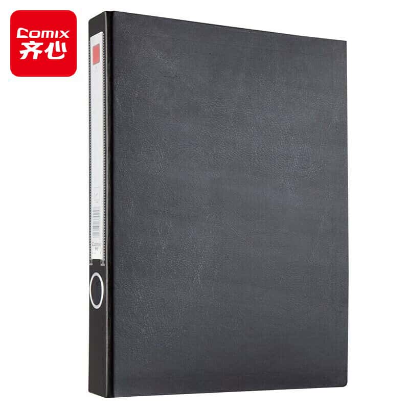 齐心（Comix） NO.334 单长押夹 A4 1.5寸 （单位：个） 黑色