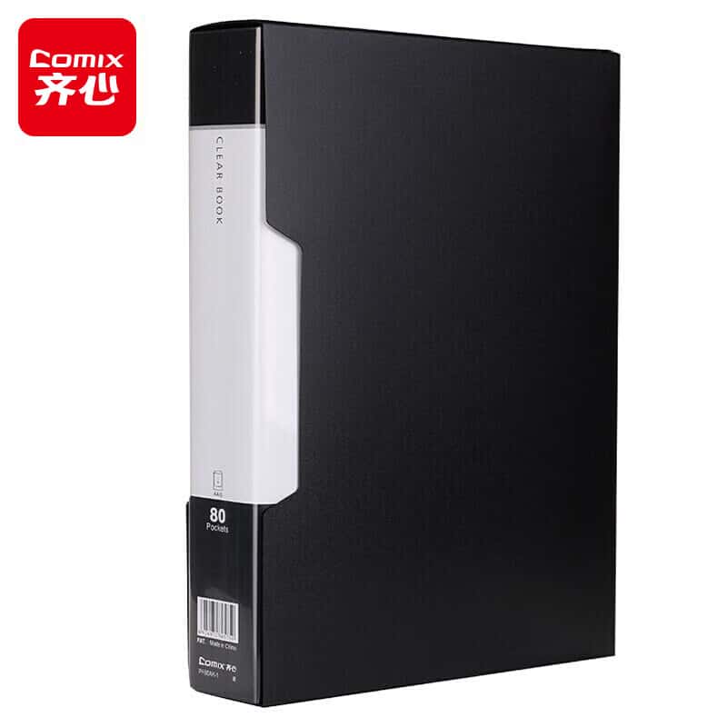 齐心（Comix） PF80AK-1 活页资料册 A4 80页 （单位：个） 黑色