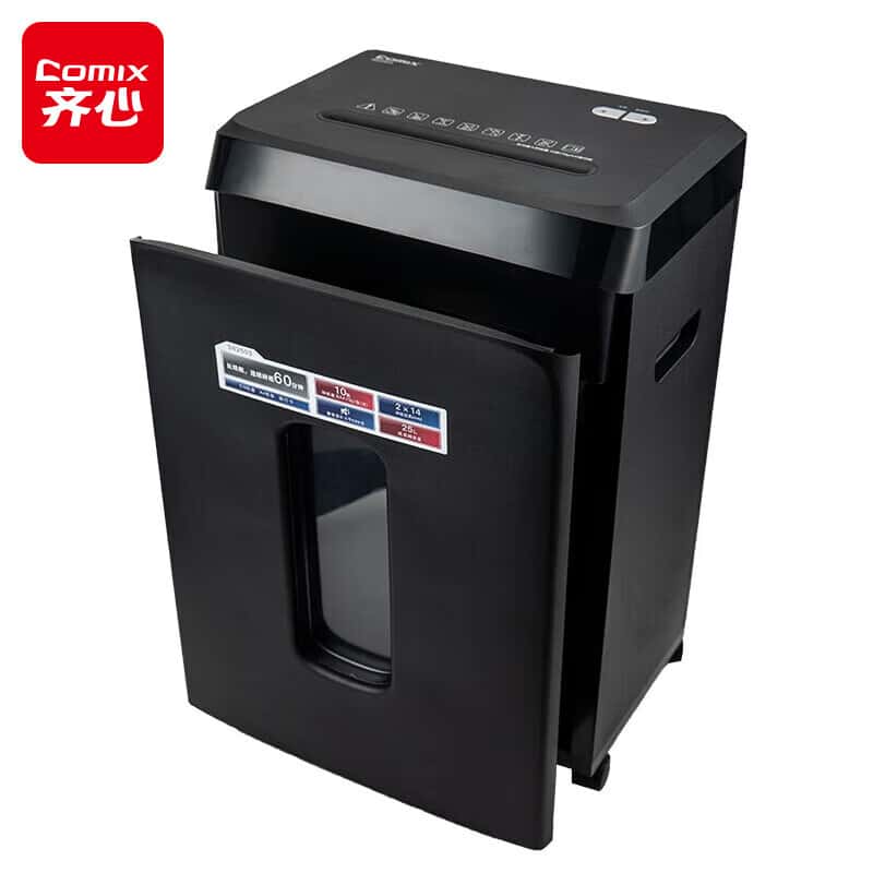 齐心（Comix） S82503 碎纸机 10张 25L （单位：台） 黑色
