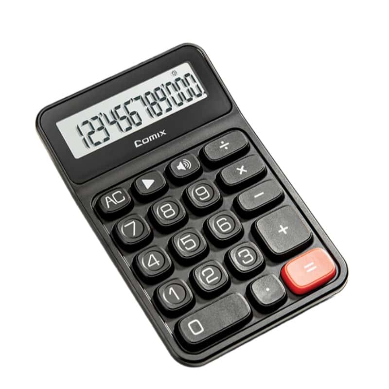 齐心（Comix） X3 语音计算器 160*103*38mm （单位：个） 黑色