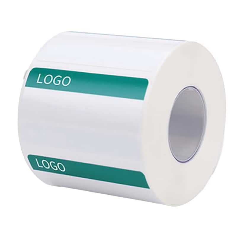 恰韶华 QSH6658 标签纸 50mm*30mm 200张/卷 （单位：卷） 白绿色