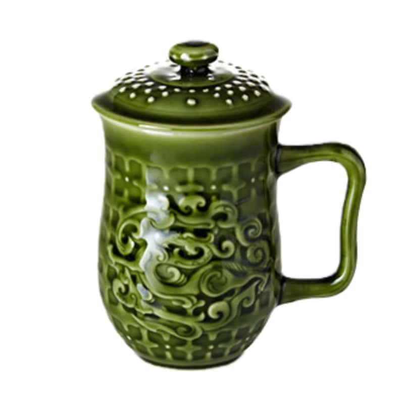 乾唐轩 势在必得 茶杯 450ml （单位：个） 绿釉