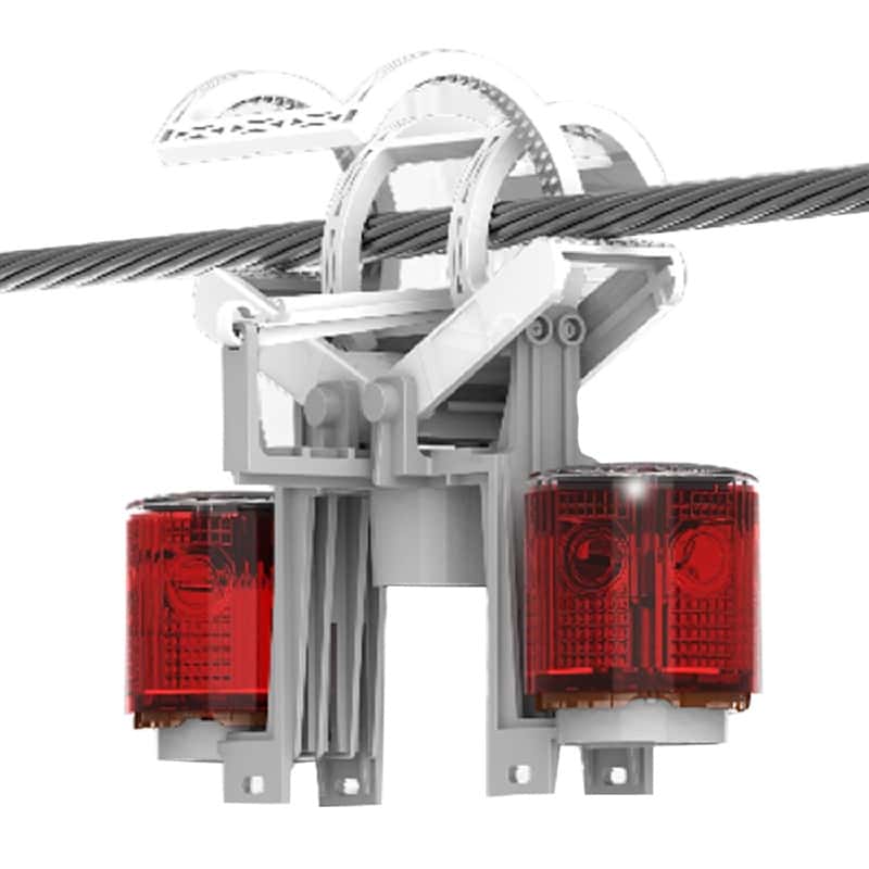 润泰博源 RT-JS001 太阳能警示灯 双头 0.4w IP67 LED 12V （单位：个） 红色