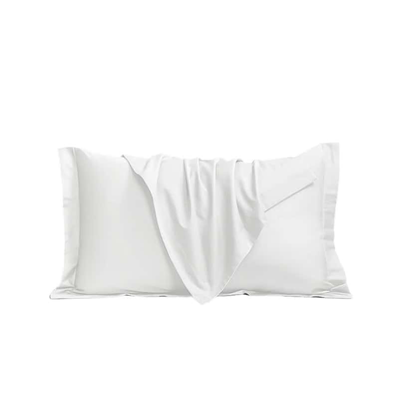 若叶之季 JD-019 全棉贡缎枕头套 55*85cm （单位：个） 白色