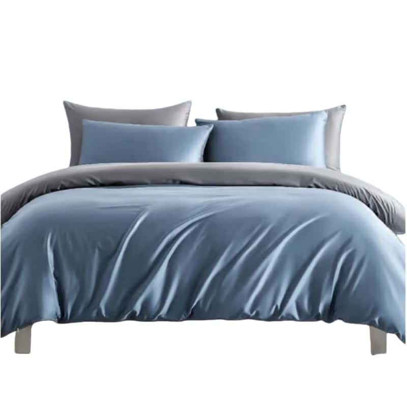 若叶之季 LR 全棉床上四件套 200*230cm （单位：套） 灰蓝