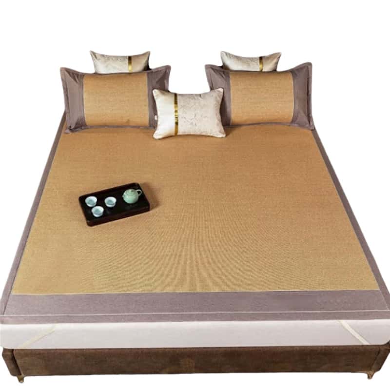 若叶之季 LR-LX28 经典藤席凉席套件 90*190cm （单位：套） 玉米黄