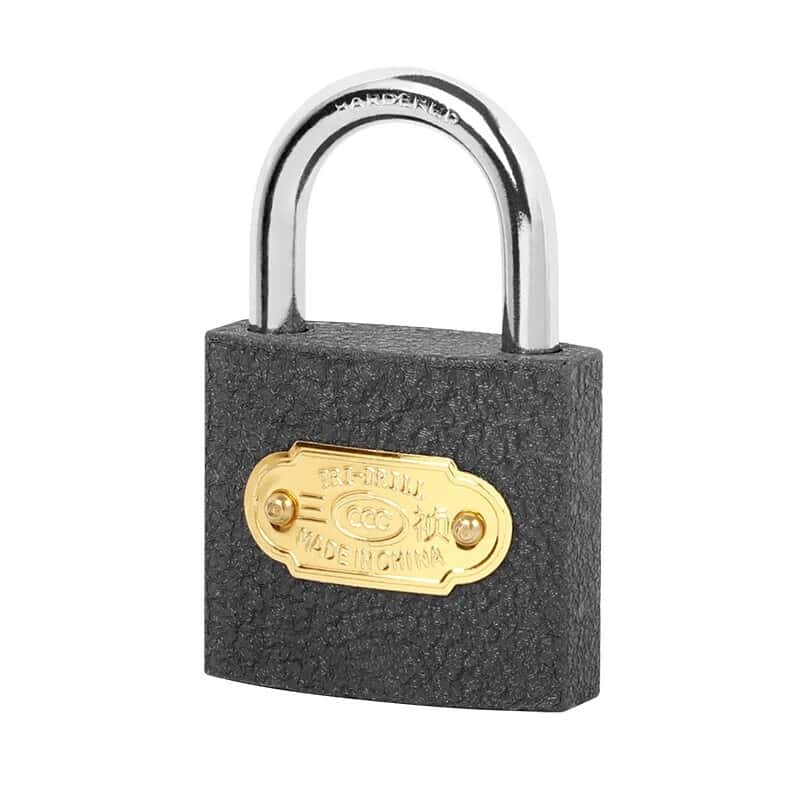 赛拓（SANTO） 0074 铁挂锁 中号 38mm （单位：把） 新老包装随机发货 银色