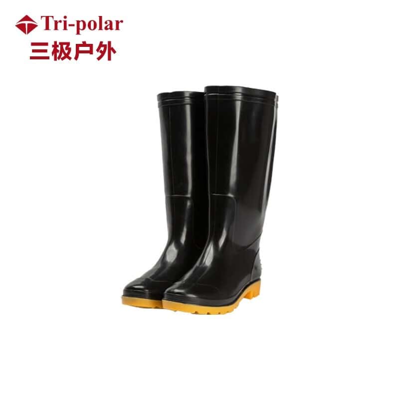 三极户外（Tripolar） TP1690 高筒雨鞋 42码 （单位：双） 黑色