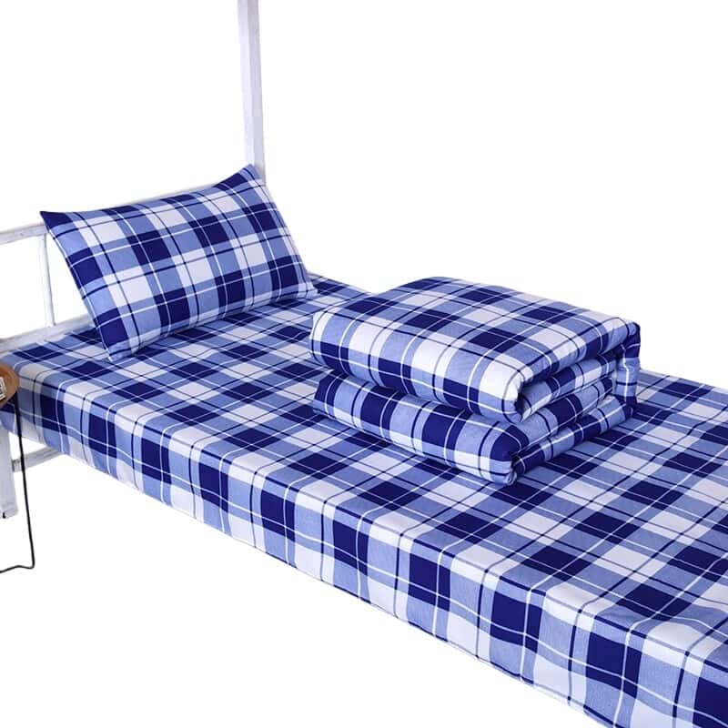 三极户外（Tripolar） TP2855 床上用品三件套 150*210cm （单位：套） 蓝白格