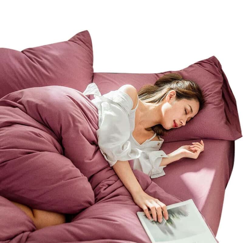 三极户外（Tripolar） TP2982 天竺棉四件套 1.8m床单款 （单位：套） 豆沙色