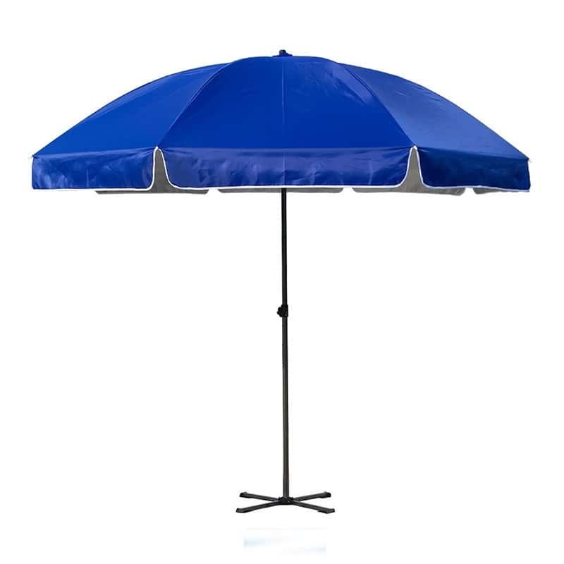 三极户外（Tripolar） TP7057 太阳伞 2.6米 双层银胶布+四角折叠支架 （单位：把） 蓝色