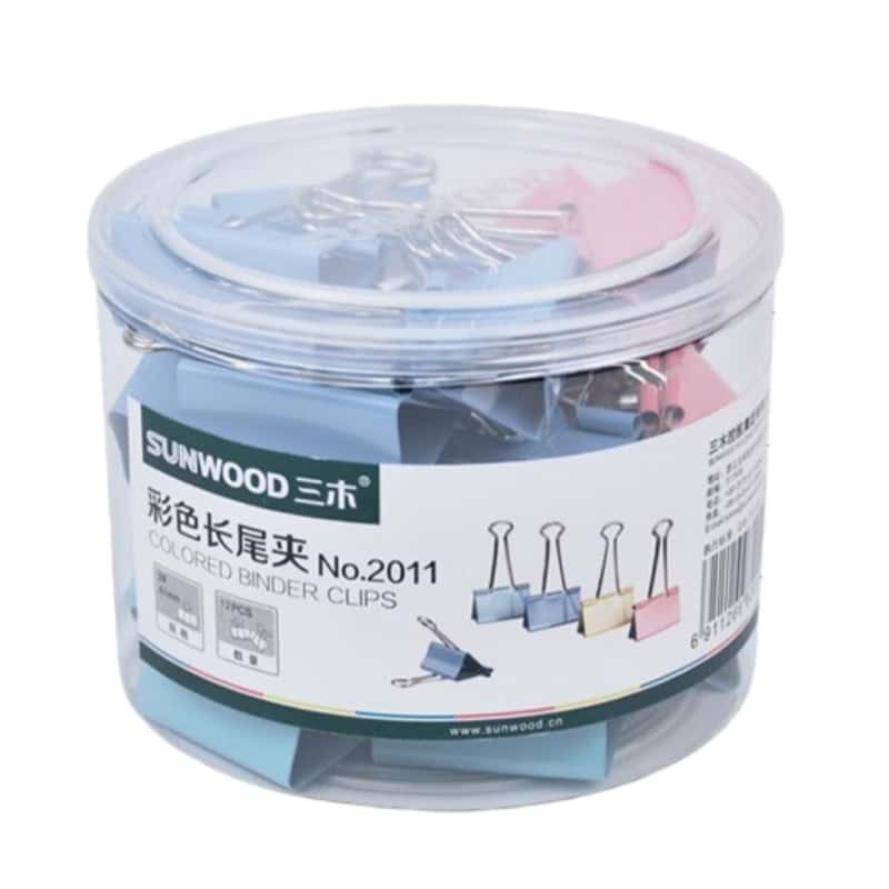 三木(SUNWOOD) 2011 长尾夹 51mm 12只/盒 （单位：盒） 彩色