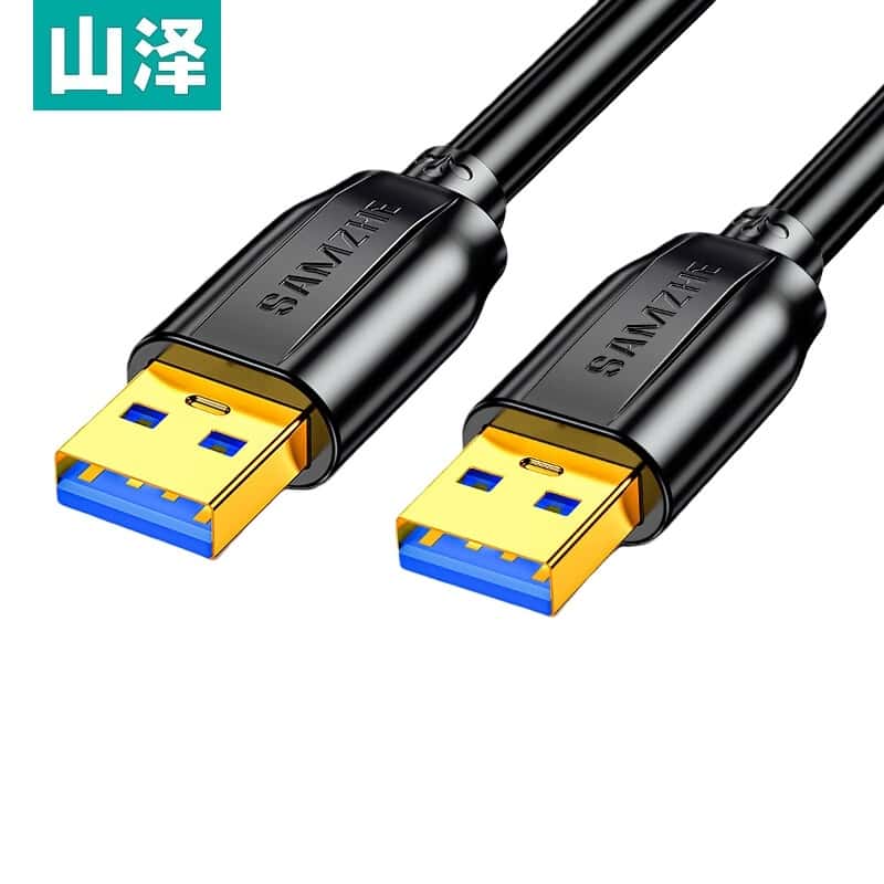 山泽 TAM-05 USB3.0公对公延长线 0.5米 （单位：根） 黑色