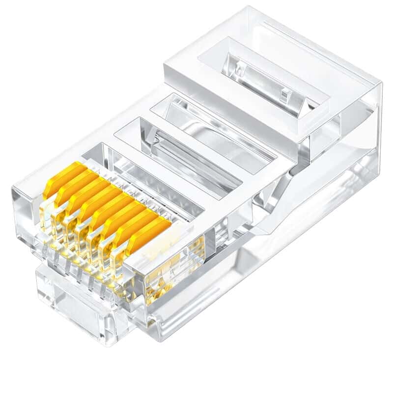 山泽(SAMZHE) DJ-550U RJ45网络连接头 100 个/盒 （单位：盒） 透明