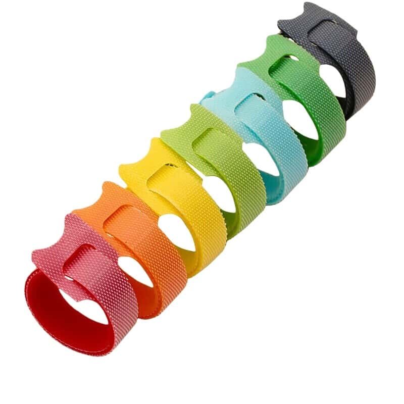 山泽(SAMZHE) MST-03 尼龙粘扣扎线带 12*200mm 7卷/套 （单位：套） 七色