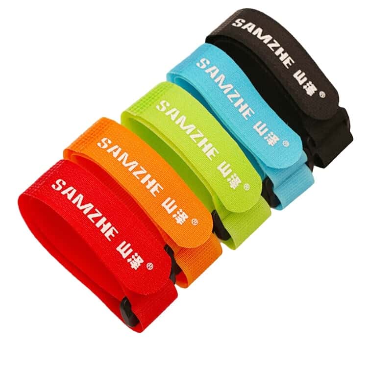 山泽(SAMZHE) MST-04 尼龙粘扣扎线带 25*350mm 5卷/套 （单位：套） 五色