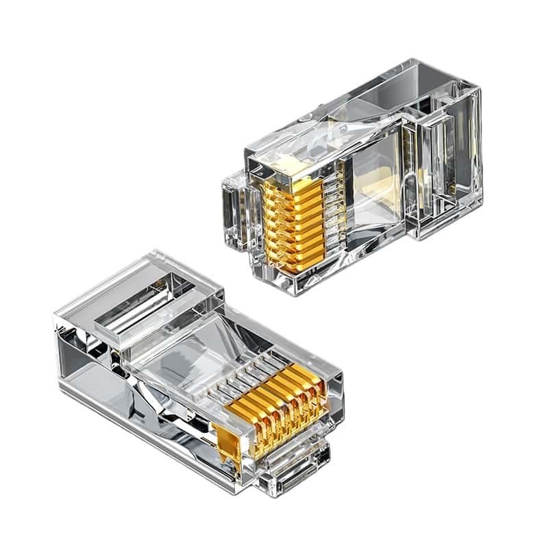 山泽(SAMZHE) SJ-6100 六类网络水晶头 100个/盒 （单位：盒） 新老包装随机发货 透明