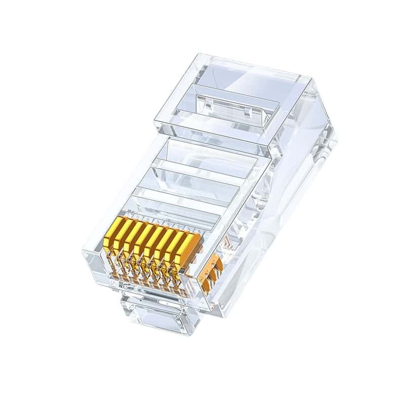 山泽(SAMZHE) SJ-P100 超五类网络水晶头 100个/盒 （单位：盒） 新老包装随机发货 透明