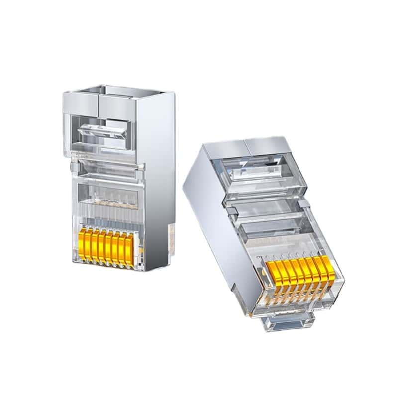 山泽(SAMZHE) SJ-P5100 超五类网络水晶头 100个/盒 （单位：盒） 透明