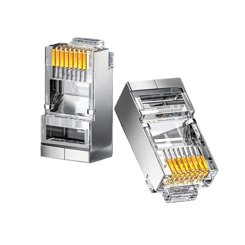 山泽(SAMZHE) SJ-P6010 6类屏蔽水晶头 10个/盒 （单位：盒）