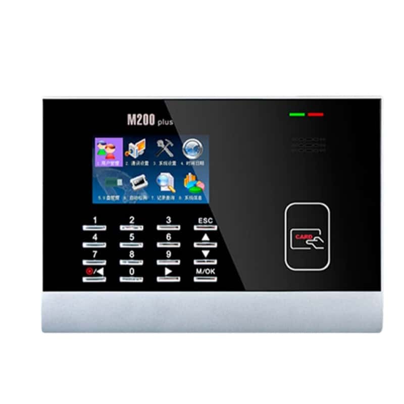 熵基科技（ZKTeco） M200PLUS 刷卡考勤机 3寸高清彩屏 （单位：台） 黑色