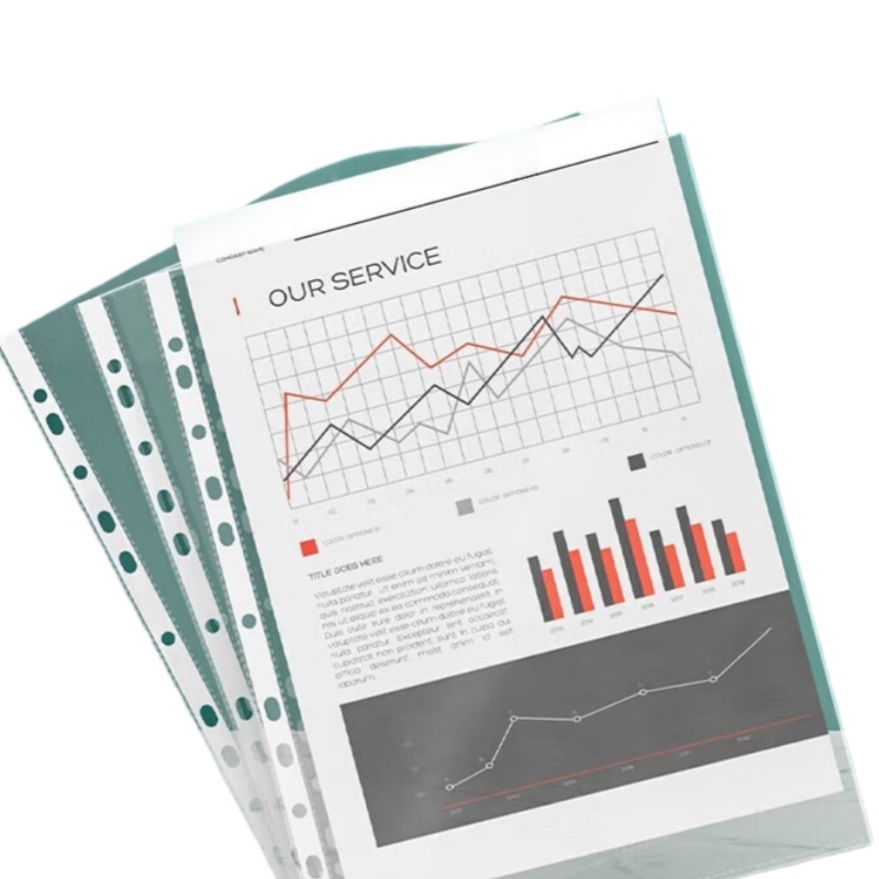 得力（deli） 5712 活页替芯册 A4 100本/包 （单位：包） 透明色