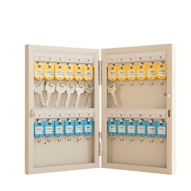 得力（deli） 9321 钥匙箱 24把 （单位：个） 灰色