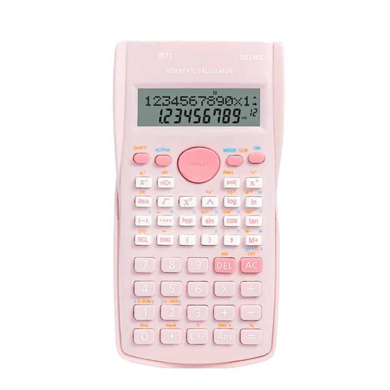 得力（deli） D82MS 计算器 158.6*84.7*21.8mm （单位：台） 浅粉色